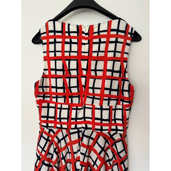 Donna Morgan Woman's Plaid Fit Flare Dress Size 10 - Picture 6 of 6